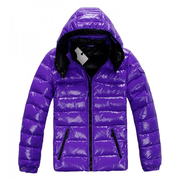 Moncler Moda Breve Slash e tasche Viola Cappotti uscita